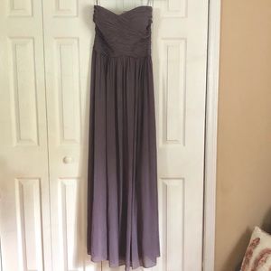 Beautiful Dusty Purple Strapless Dress! Worn Once!